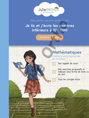 Je lis et j'écris les nombres inférieurs à 100 000